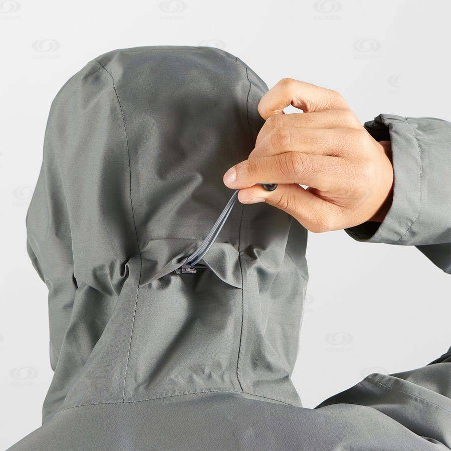 Pánské Softshellová Bunda Salomon Bundy OUTLINE GORE-TEX 2.5 LAYERS Olivy Zelené | CZ-O1957