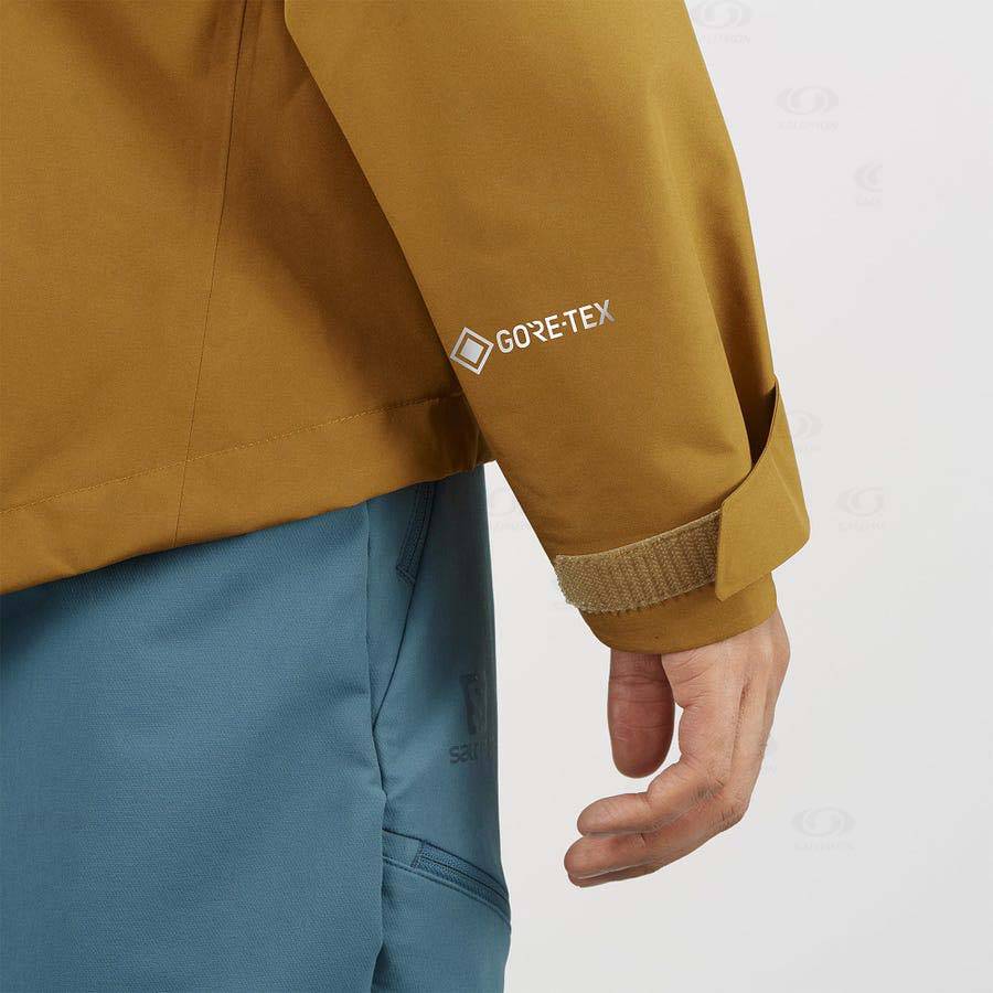 Pánské Softshellová Bunda Salomon Bundy OUTLINE GORE-TEX HYBRID Šedé | CZ-O1973