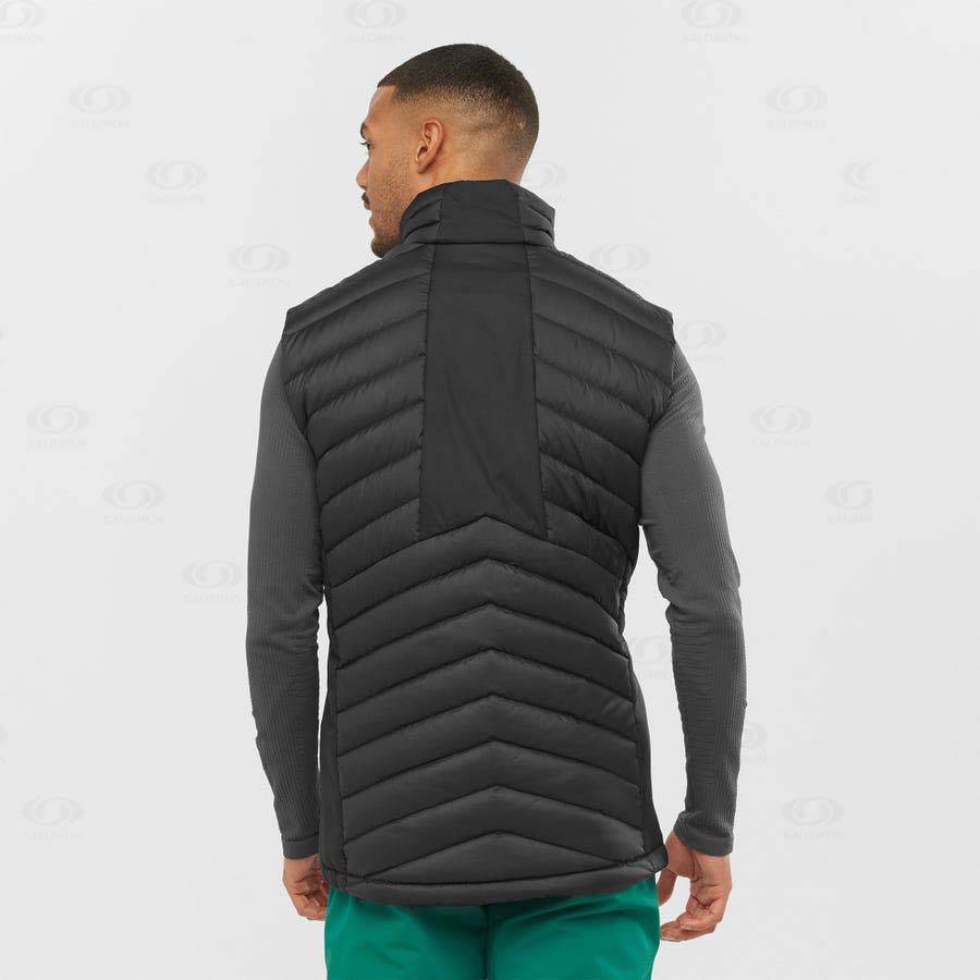 Pánské Softshellová Bunda Salomon Bundy ESSENTIAL XWARM DOWN Černé | CZ-O2302