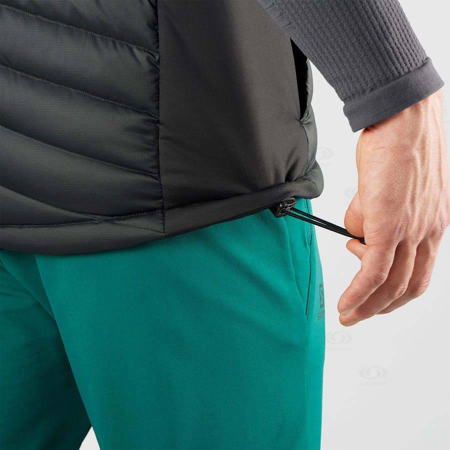 Pánské Softshellová Bunda Salomon Bundy ESSENTIAL XWARM DOWN Černé | CZ-O2302