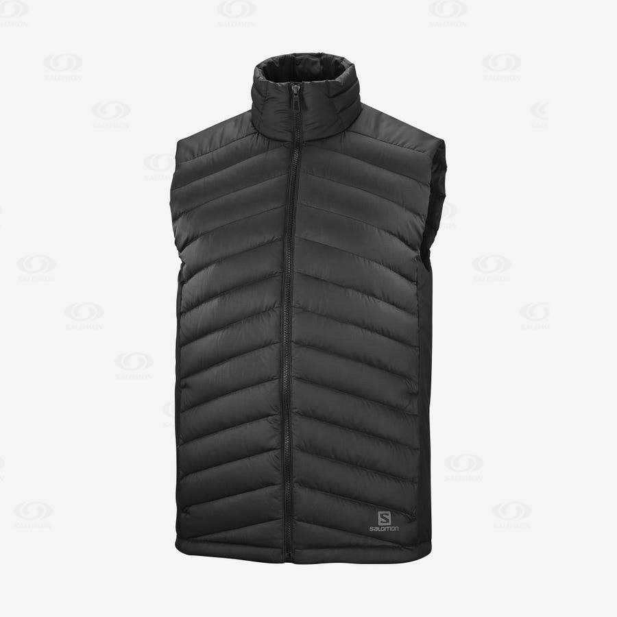 Pánské Softshellová Bunda Salomon Bundy ESSENTIAL XWARM DOWN Černé | CZ-O2302