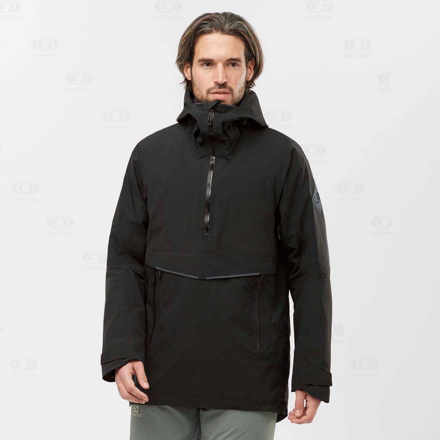 Pánské Softshellová Bunda Salomon Bundy GRAVITY GORE-TEX ANORAK Hnědé | CZ-S1156