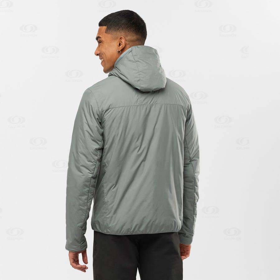 Pánské Softshellová Bunda Salomon Bundy OUTRACK INSULATED Olivy Zelené | CZ-S1177