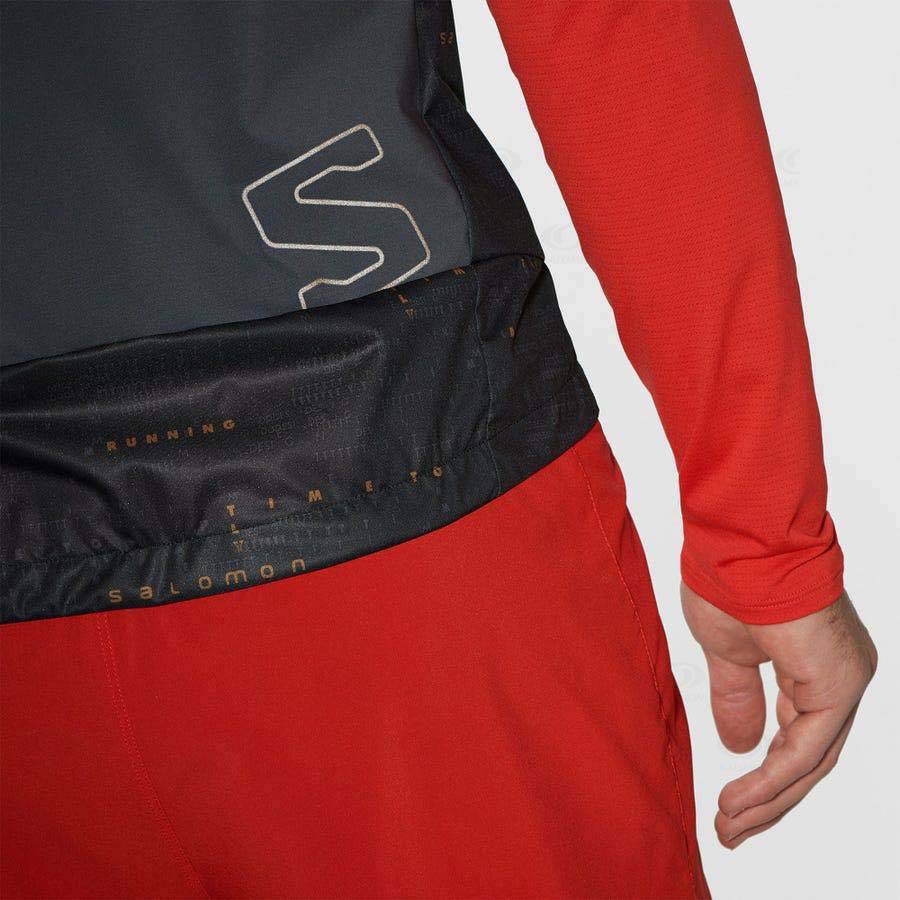 Pánské Softshellová Bunda Salomon Bundy BONATTI AERO HYBRID Černé | CZ-S1219