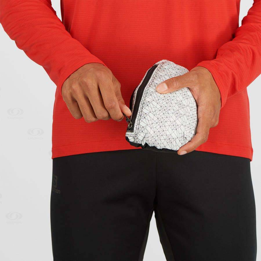 Pánské Softshellová Bunda Salomon Bundy BONATTI 2.5L Bílé Černé | CZ-S2605
