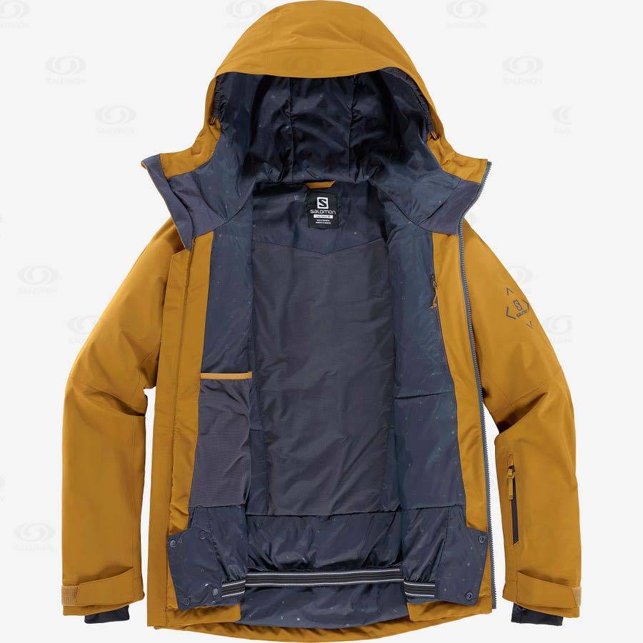 Pánské Softshellová Bunda Salomon Bundy HIGHLAND Žluté | CZ-W2550
