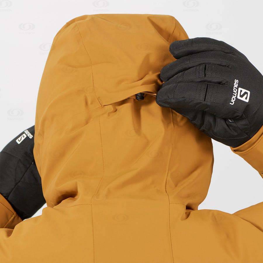 Pánské Softshellová Bunda Salomon Bundy HIGHLAND Žluté | CZ-W2550