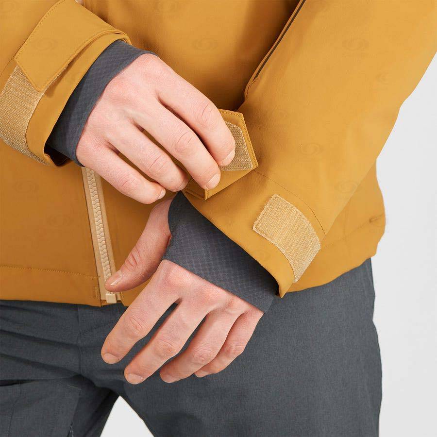 Pánské Softshellová Bunda Salomon Bundy HIGHLAND Žluté | CZ-W2550