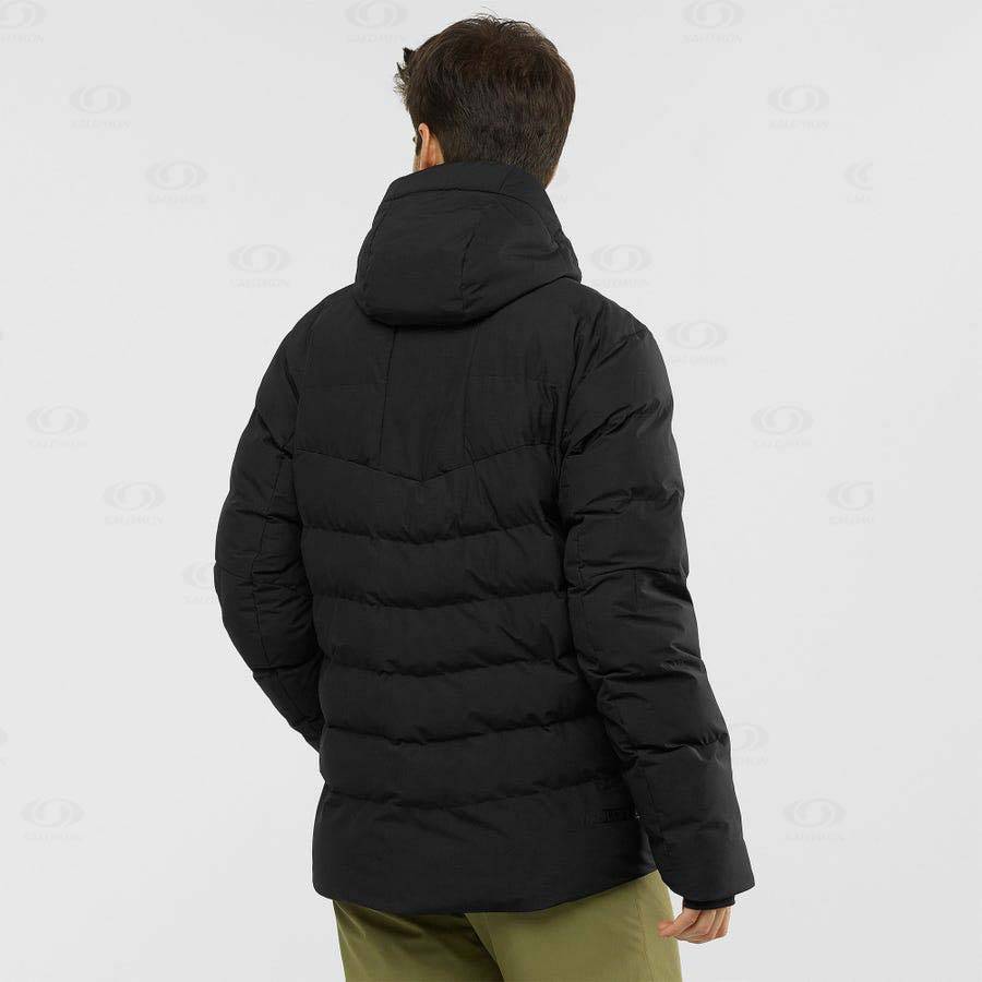 Pánské Softshellová Bunda Salomon Bundy SNOWSHELTER Černé | CZ-W3840