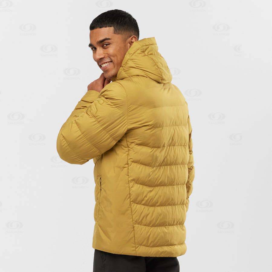 Pánské Softshellová Bunda Salomon Bundy ESSENTIAL XWARM INSULATED Žluté | CZ-W3980