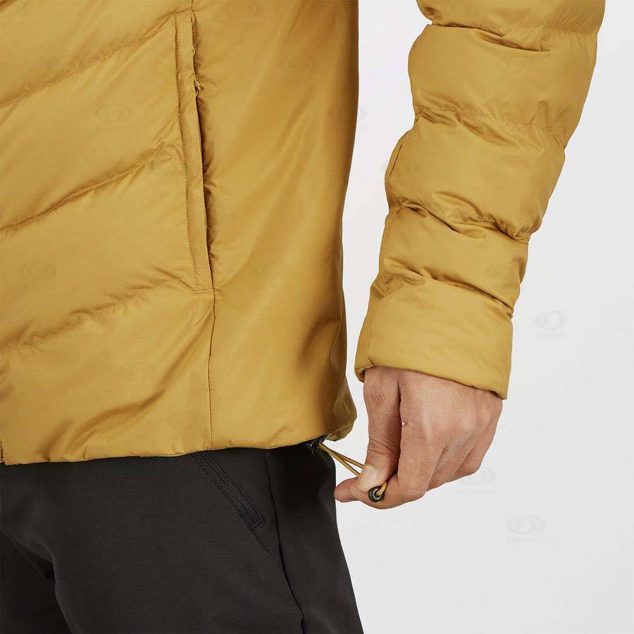 Pánské Softshellová Bunda Salomon Bundy ESSENTIAL XWARM INSULATED Žluté | CZ-W3980