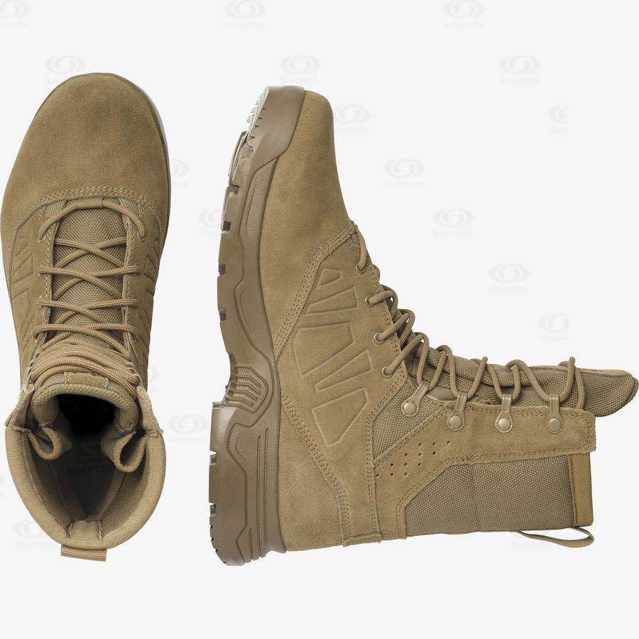 Pánské Taktické Boty Salomon GUARDIAN CLIMASALOMON™ WATERPROOF Hnědé | CZ-L2208
