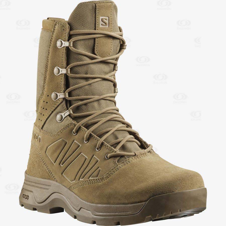 Pánské Taktické Boty Salomon GUARDIAN CLIMASALOMON™ WATERPROOF Hnědé | CZ-L2208