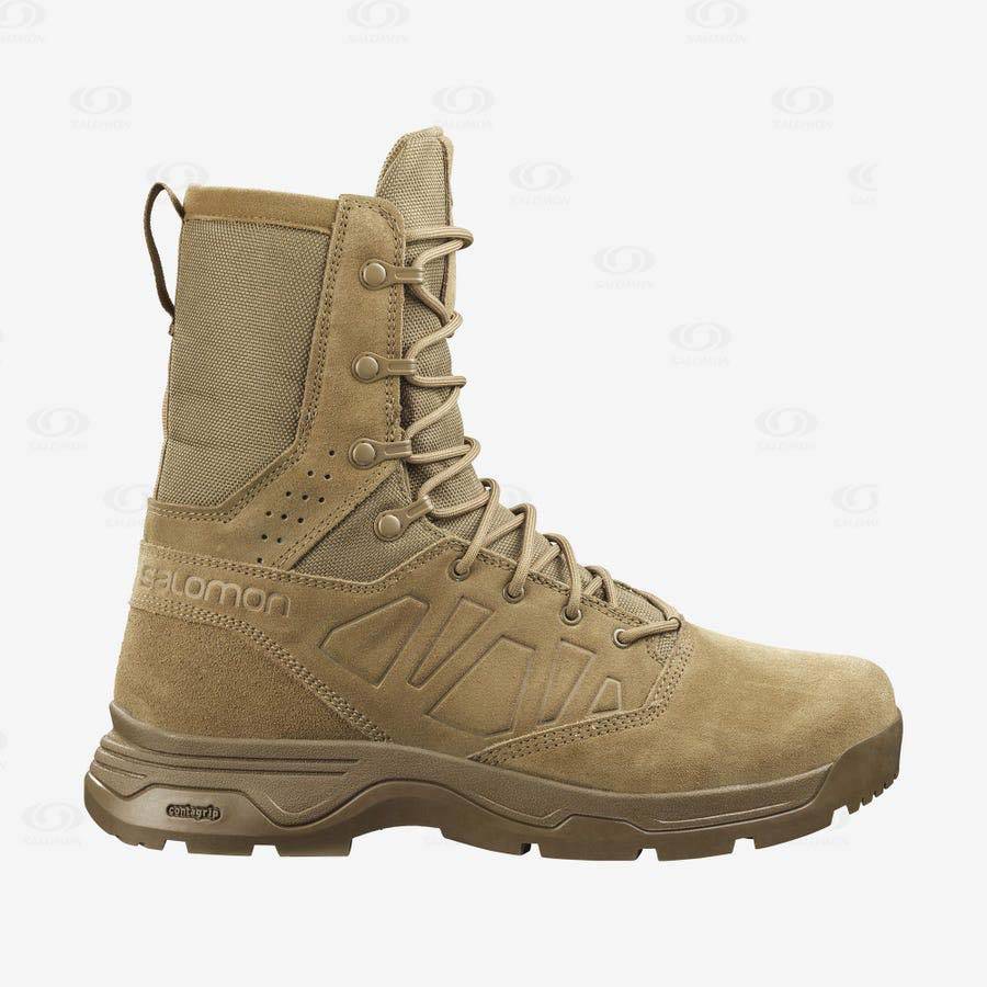 Pánské Taktické Boty Salomon GUARDIAN CLIMASALOMON™ WATERPROOF Hnědé | CZ-L2208