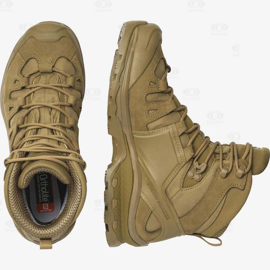 Pánské Taktické Boty Salomon QUEST 4D GORE-TEX FORCES 2 Hnědé | CZ-O1084