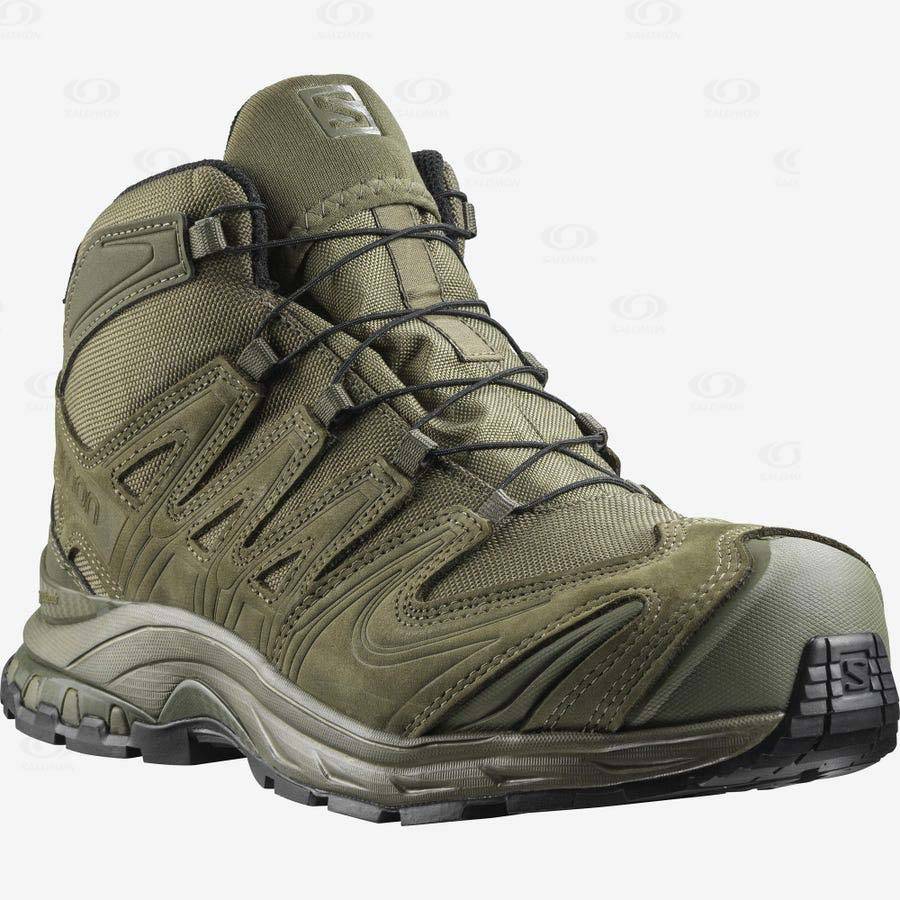 Pánské Taktické Boty Salomon XA FORCES MID GORE-TEX EN Olivy Zelené | CZ-N2282
