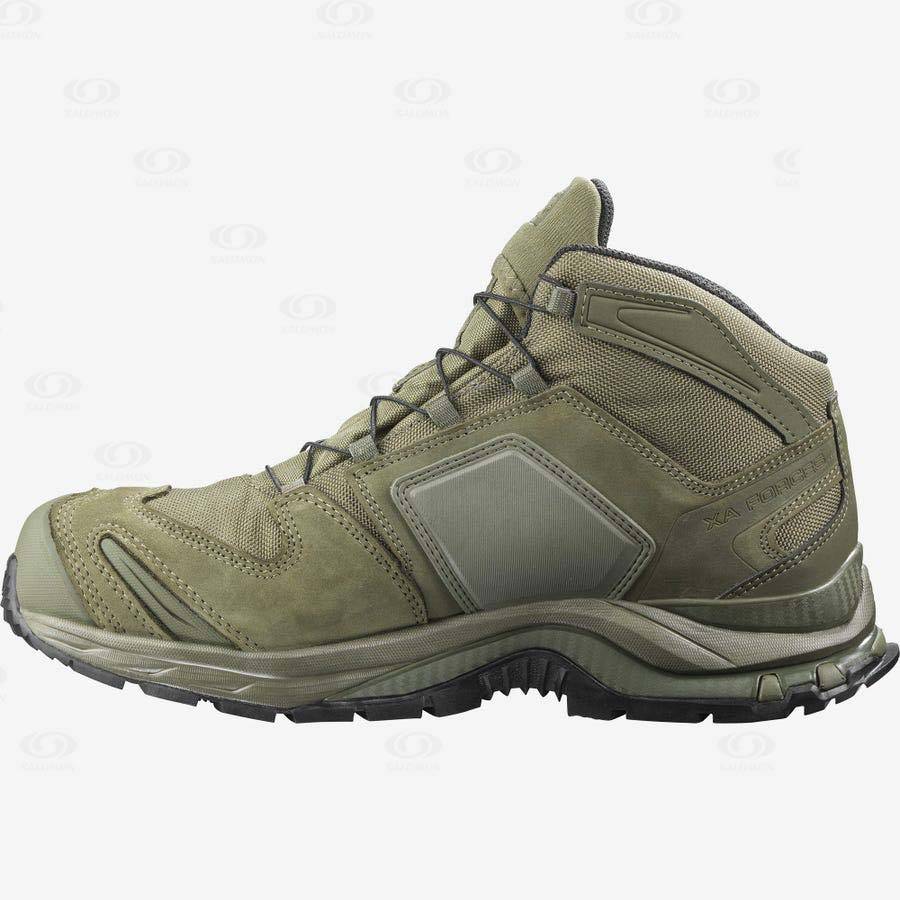 Pánské Taktické Boty Salomon XA FORCES MID GORE-TEX EN Olivy Zelené | CZ-N2282