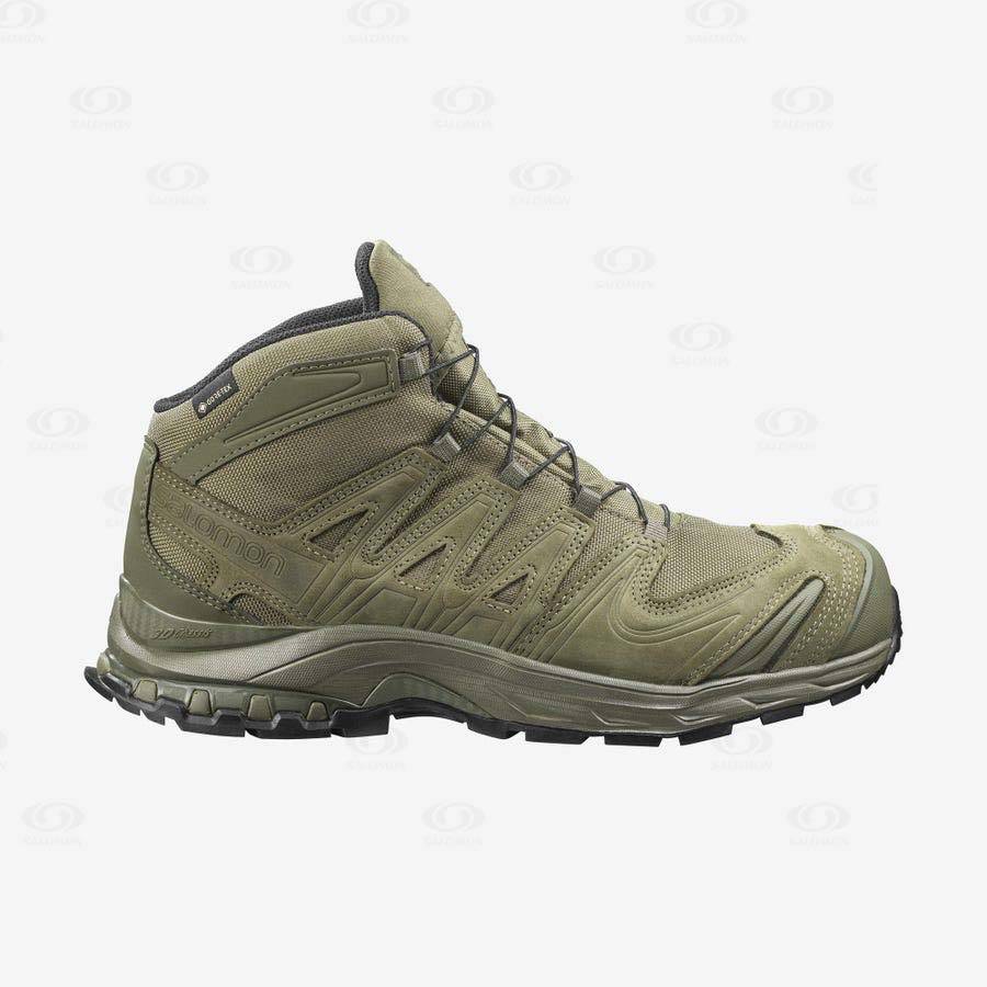 Pánské Taktické Boty Salomon XA FORCES MID GORE-TEX EN Olivy Zelené | CZ-N2282