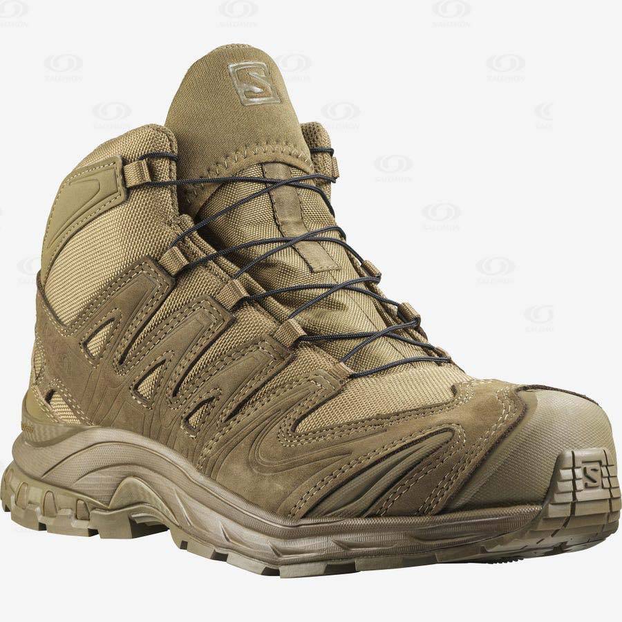Pánské Taktické Boty Salomon XA FORCES MID Hnědé | CZ-W3950