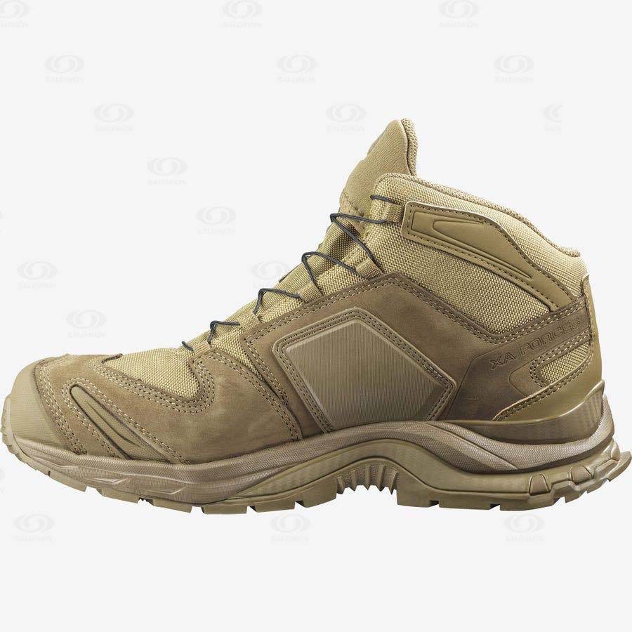Pánské Taktické Boty Salomon XA FORCES MID Hnědé | CZ-W3950