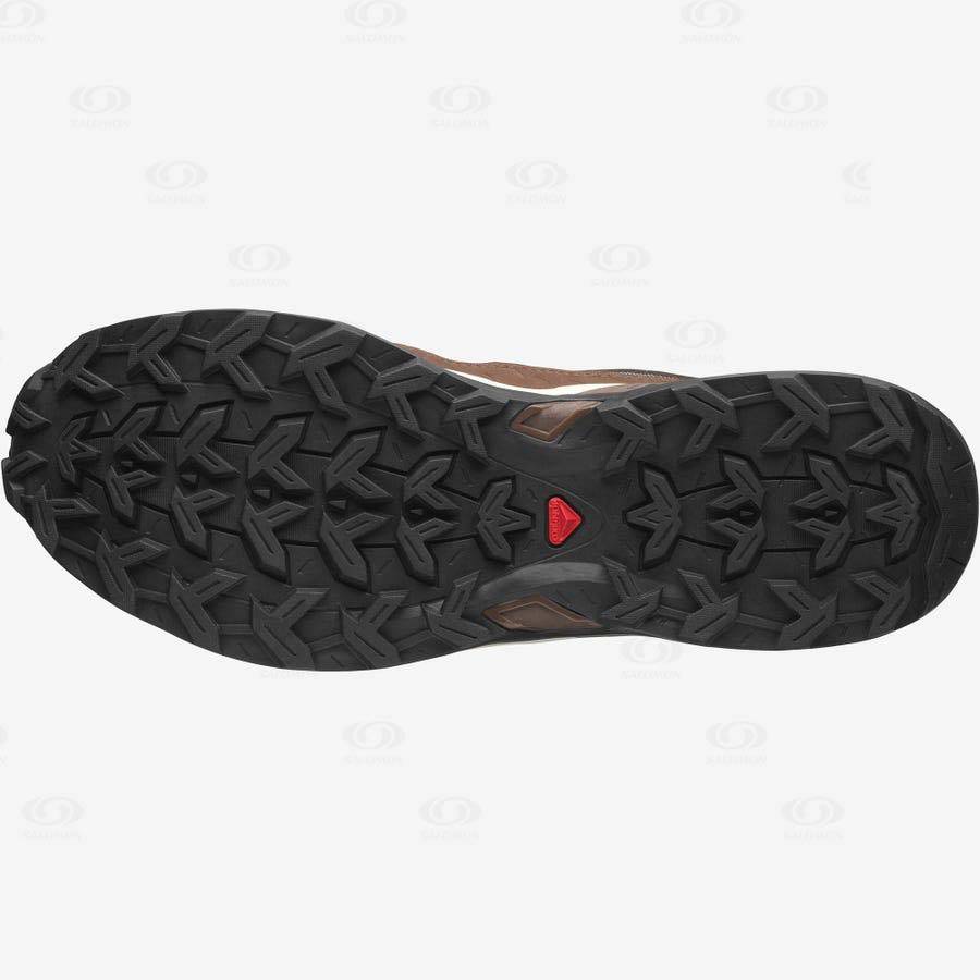 Pánské Tenisky Salomon SHELTER LOW LEATHER Hnědožlutý | CZ-A1206