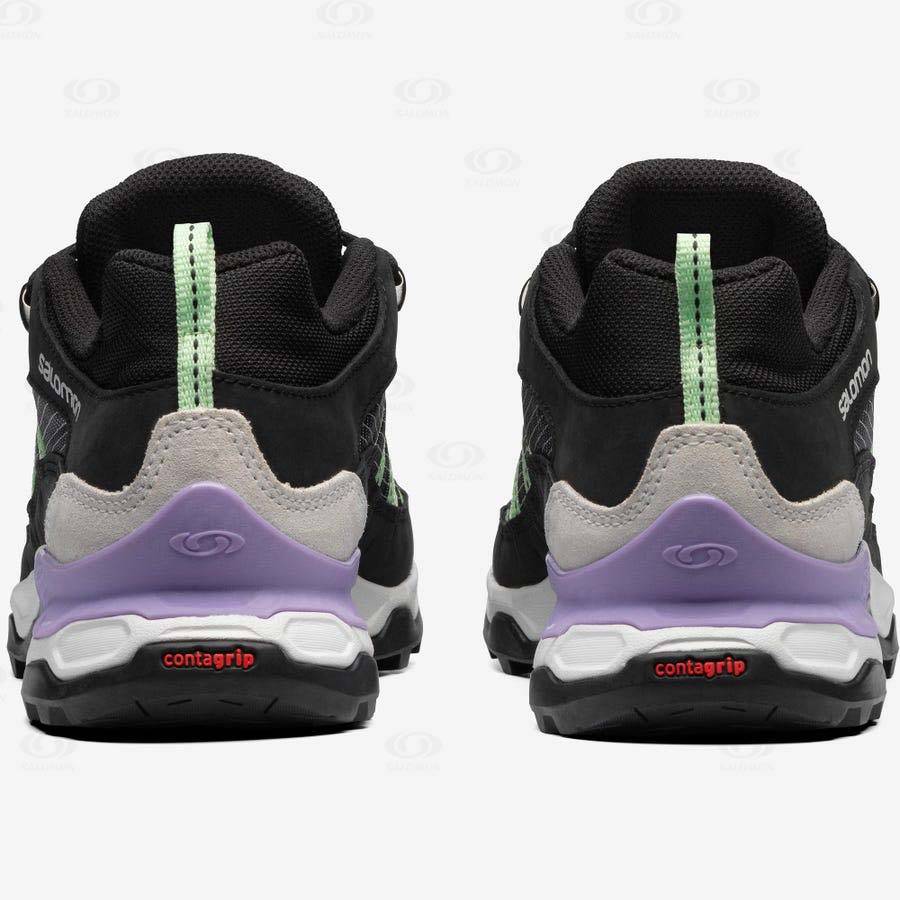 Pánské Tenisky Salomon SHELTER LOW LEATHER Černé Šedé | CZ-N1505