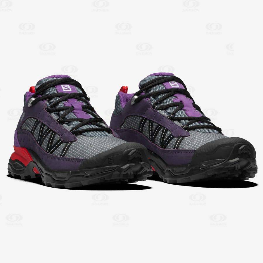 Pánské Tenisky Salomon SHELTER LOW LEATHER Fialové | CZ-O1315