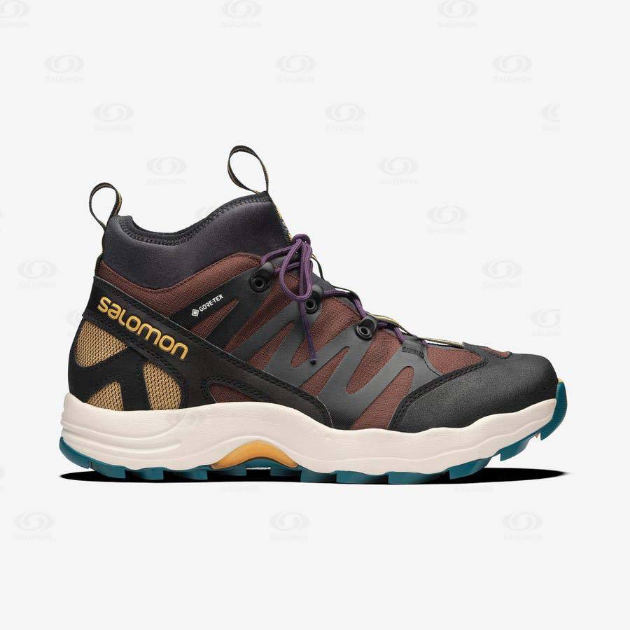 Pánské Tenisky Salomon XA PRO 1 MID GORE-TEX Čokolády Černé | CZ-W1350