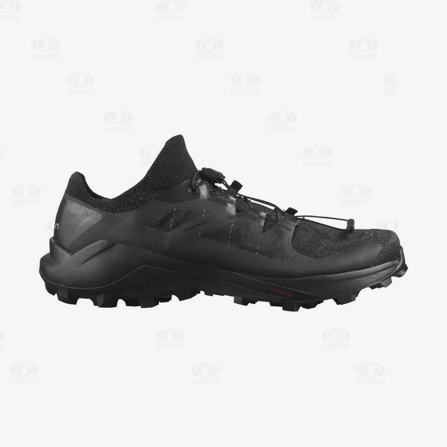 Pánské Trailové Běžecké Boty Salomon CROSS PRO 2 Černé | CZ-S2584