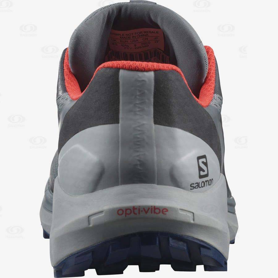 Pánské Trailové Běžecké Boty Salomon SENSE RIDE 4 GORE-TEX INVISIBLE FIT Olivy Zelené | CZ-W2820