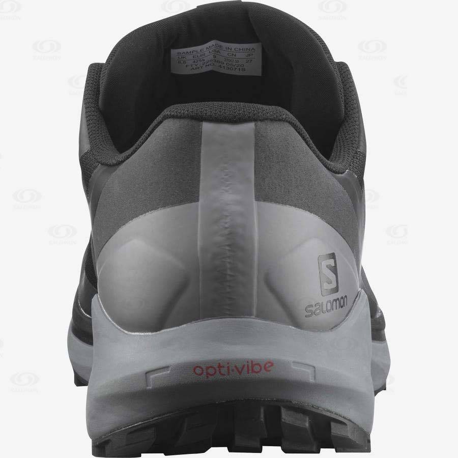Pánské Trailové Běžecké Boty Salomon SENSE RIDE 4 GORE-TEX INVISIBLE FIT Černé Černé | CZ-W3720