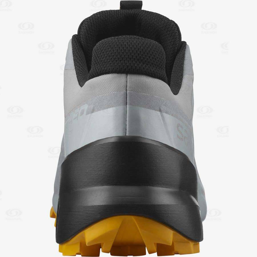 Pánské Trailové Běžecké Boty Salomon SPEEDCROSS 5 GORE-TEX Černé Šedé | CZ-A2046