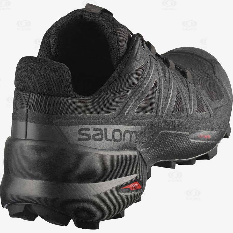 Pánské Trailové Běžecké Boty Salomon SPEEDCROSS 5 Černé Černé | CZ-L2075