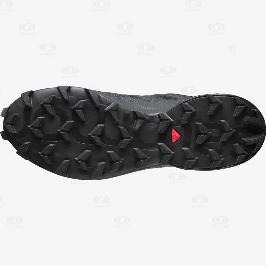 Pánské Trailové Běžecké Boty Salomon SPEEDCROSS 5 WIDE Černé | CZ-N2303