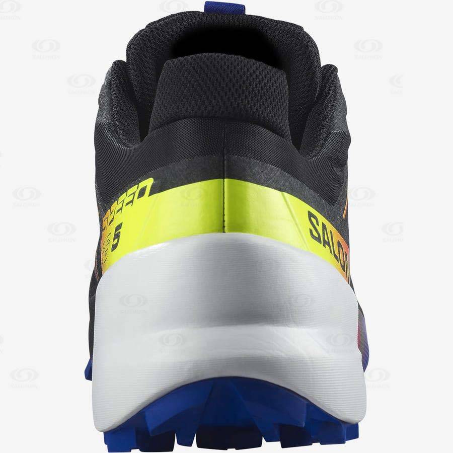 Pánské Trailové Běžecké Boty Salomon SPEEDCROSS 5 RACING PACK Černé Blankyt | CZ-O1474