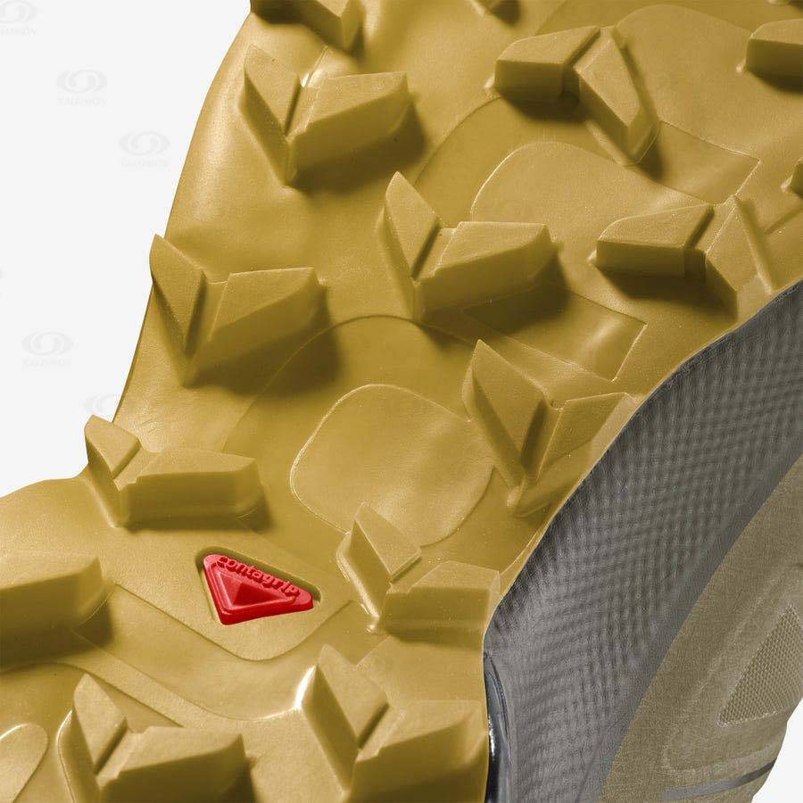 Pánské Trailové Běžecké Boty Salomon SPEEDCROSS 5 GORE-TEX Olivy Zelené | CZ-W3240
