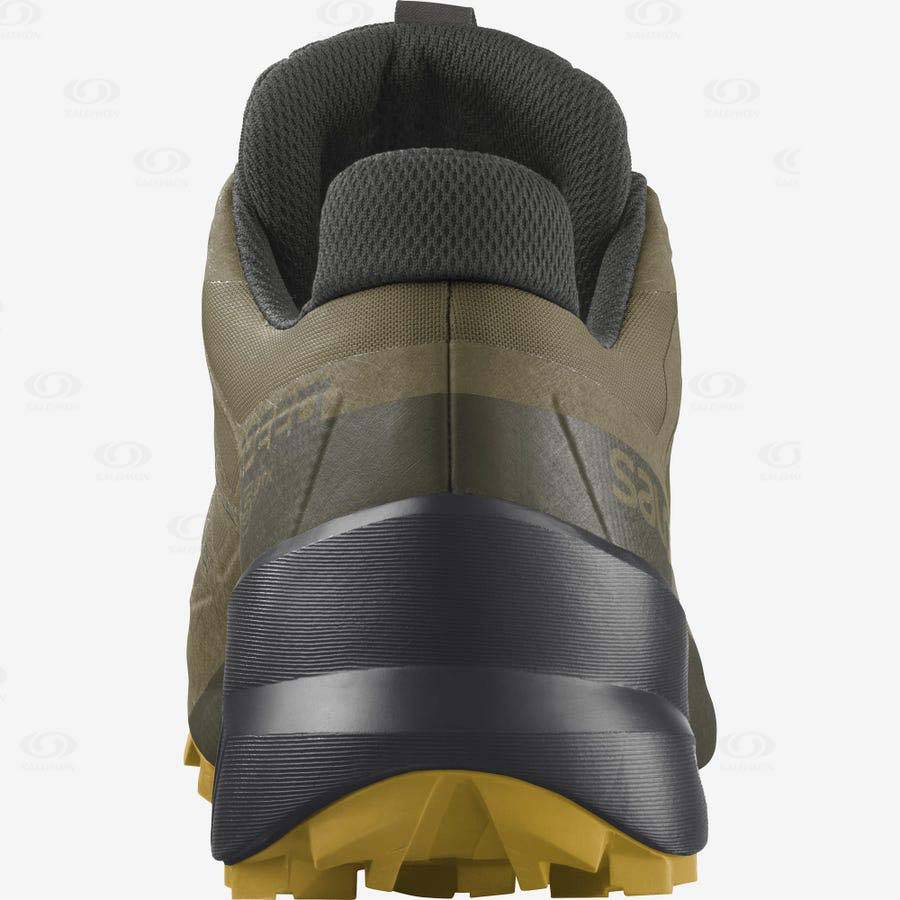 Pánské Trailové Běžecké Boty Salomon SPEEDCROSS 5 GORE-TEX Olivy Zelené | CZ-W3240