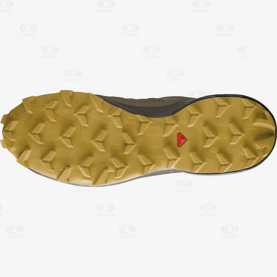 Pánské Trailové Běžecké Boty Salomon SPEEDCROSS 5 GORE-TEX Olivy Zelené | CZ-W3240