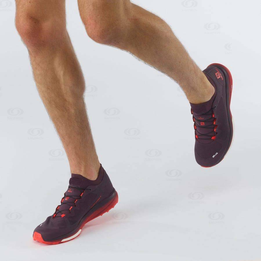 Pánské Trailové Běžecké Boty Salomon S/LAB ULTRA 3 Fialové | CZ-N1253