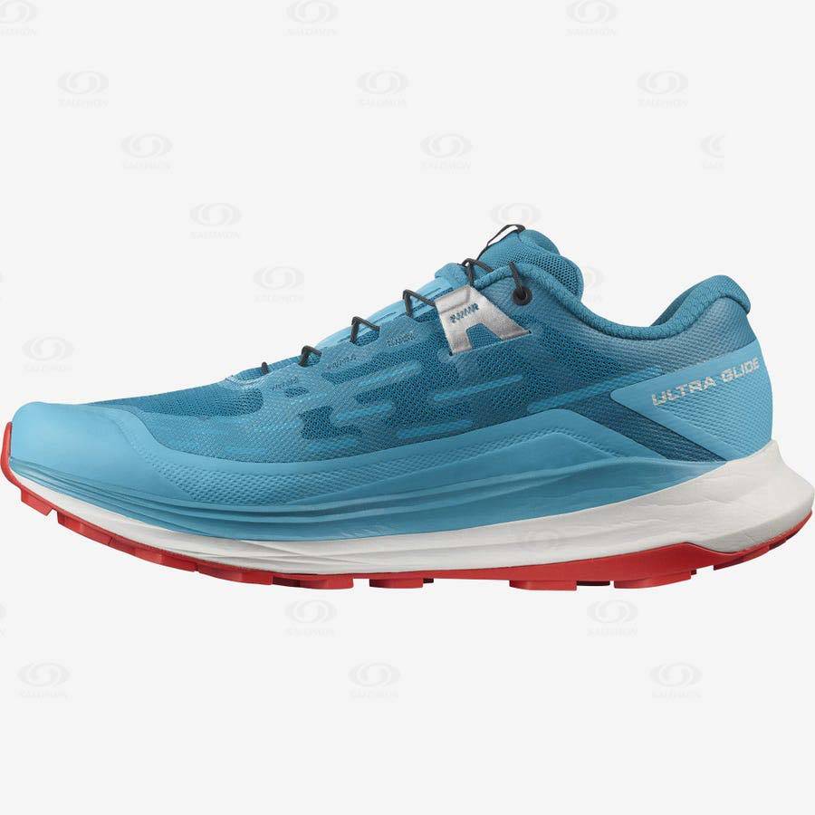 Pánské Trailové Běžecké Boty Salomon ULTRA GLIDE Tyrkysové | CZ-L1396
