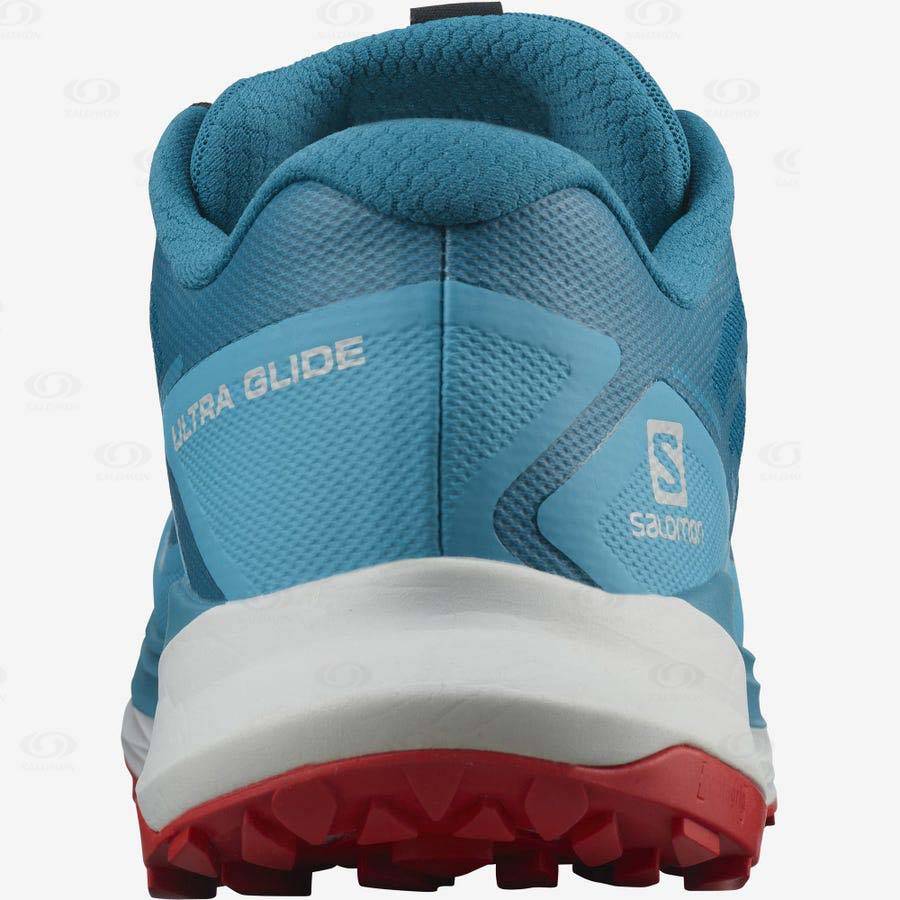 Pánské Trailové Běžecké Boty Salomon ULTRA GLIDE Tyrkysové | CZ-L1396