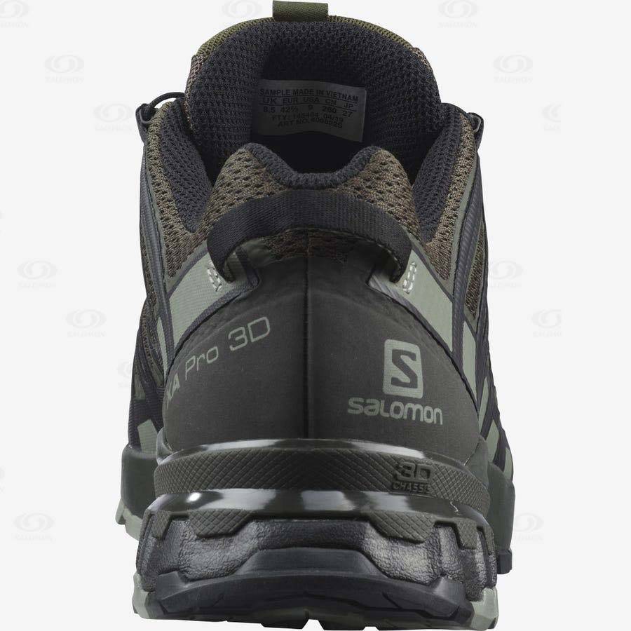 Pánské Trailové Běžecké Boty Salomon XA PRO 3D V8 WIDE Fialové Šedé | CZ-M1594