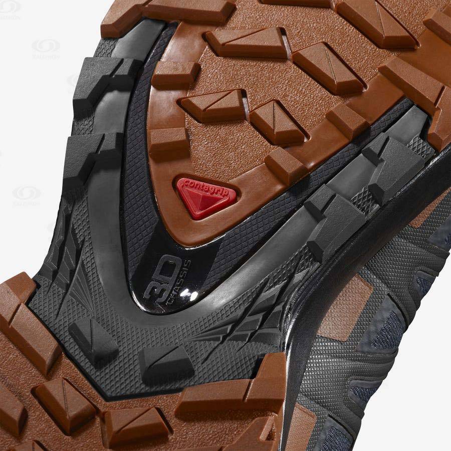 Pánské Trailové Běžecké Boty Salomon XA PRO 3D v8 GORE-TEX Stříbrné | CZ-O2113