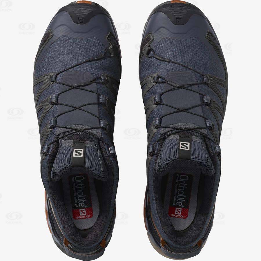 Pánské Trailové Běžecké Boty Salomon XA PRO 3D v8 GORE-TEX Stříbrné | CZ-O2113