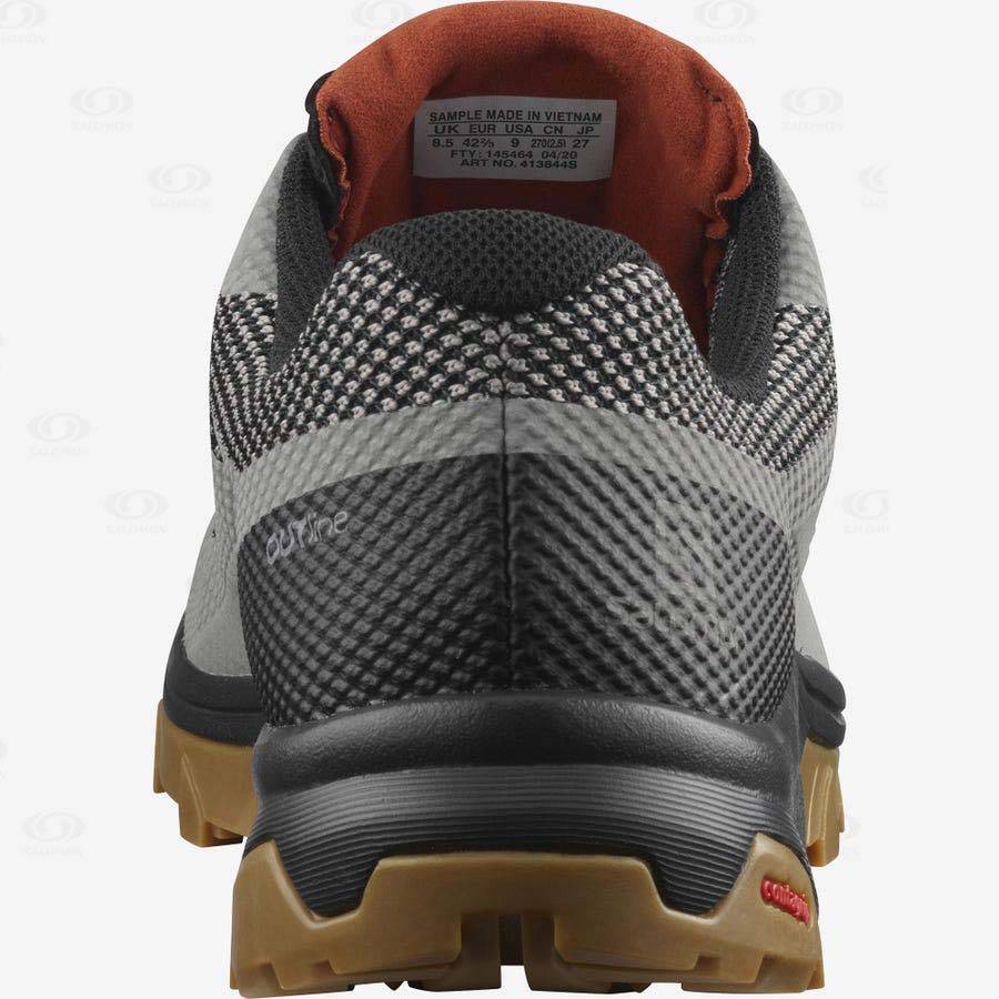 Pánské Trekové Boty Salomon OUTLINE GORE-TEX Šedé Černé | CZ-W1490