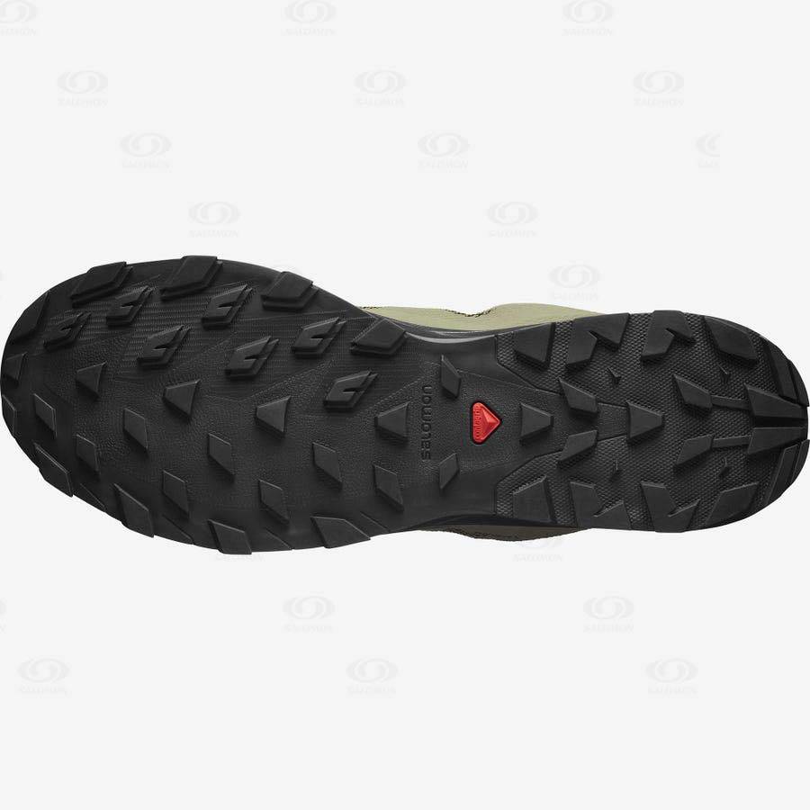 Pánské Trekové Boty Salomon OUTLINE GORE-TEX Olivy Zelené Černé | CZ-W2250