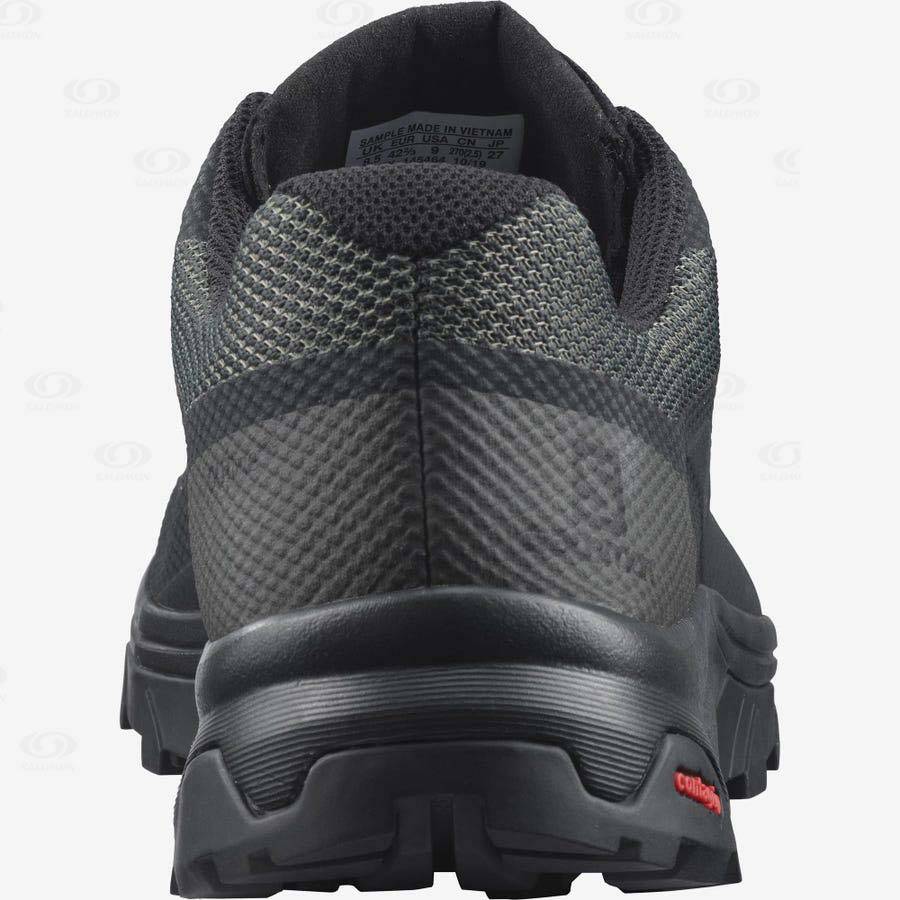 Pánské Trekové Boty Salomon OUTLINE WIDE GORE-TEX Černé | CZ-W3270
