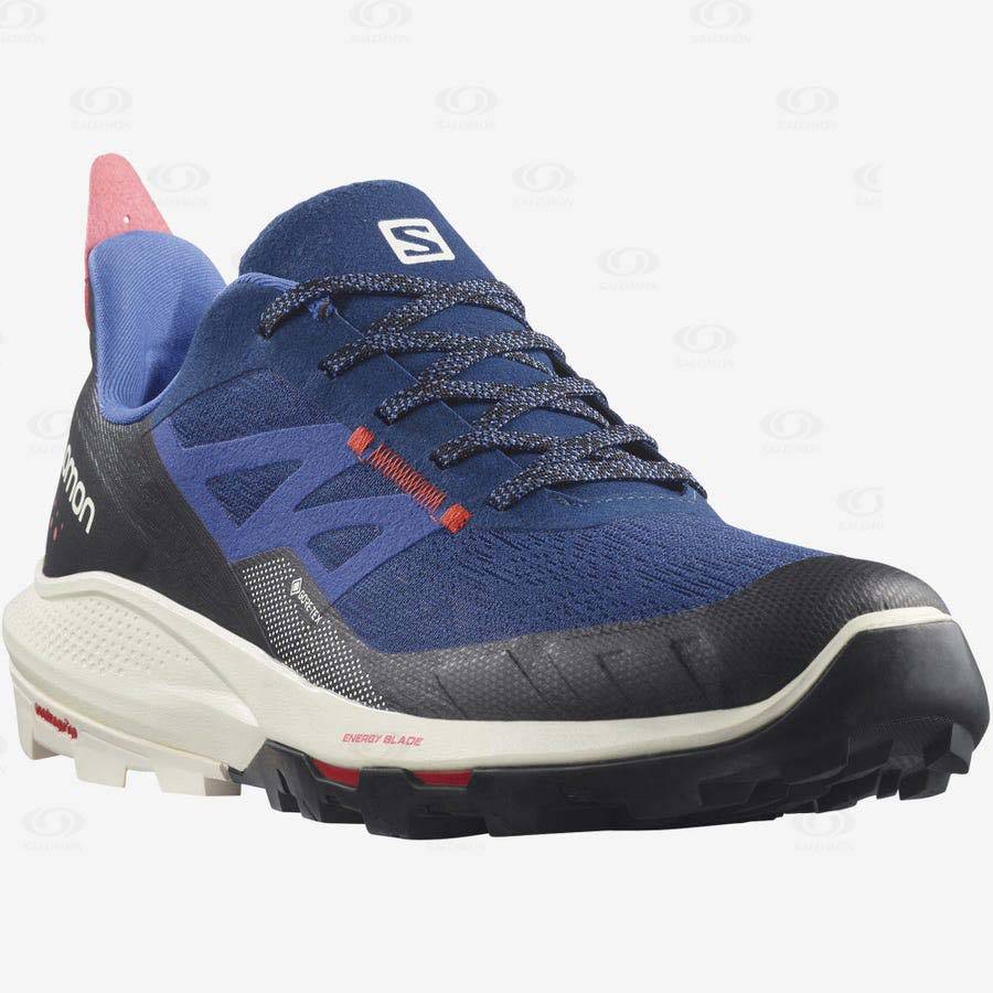 Pánské Trekové Boty Salomon OUTPULSE GORE-TEX Tmavě Blankyt | CZ-A2585