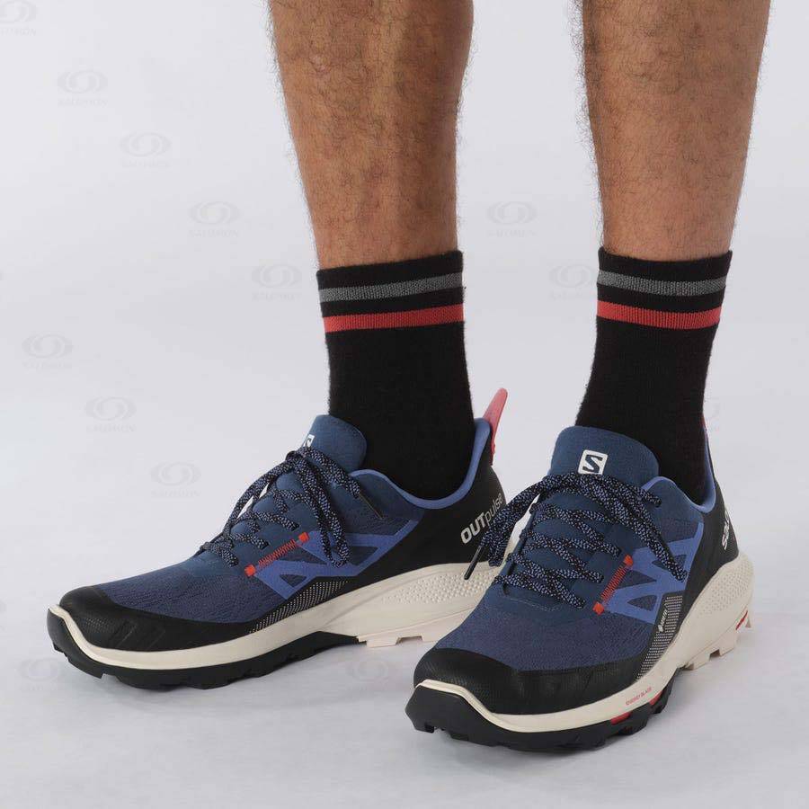 Pánské Trekové Boty Salomon OUTPULSE GORE-TEX Tmavě Blankyt | CZ-A2585