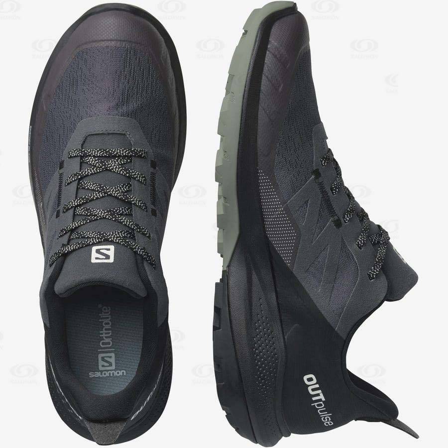 Pánské Trekové Boty Salomon OUTPULSE GORE-TEX Šedé | CZ-M1965